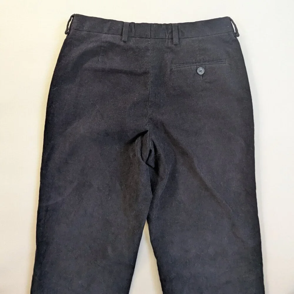 B By Brooks Brothers Big Boys Baccent 16R Corduroy Pants Navy Adjustable Waist